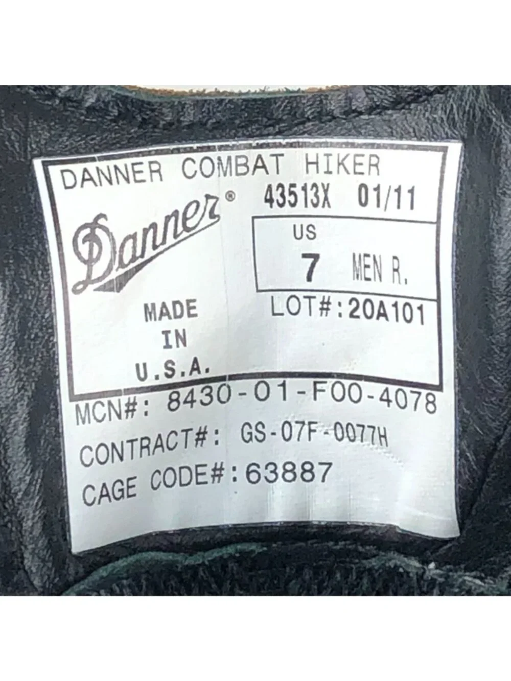 Danner Men's Size 7 Combat Hiker Brown Leather Military Lace-Up Boots Portland